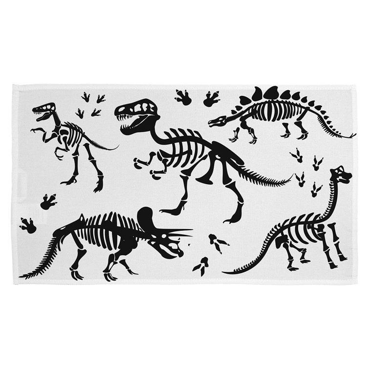 East Urban Home Drady Stylish Dinosaur Tea Towel Wayfair.co.uk